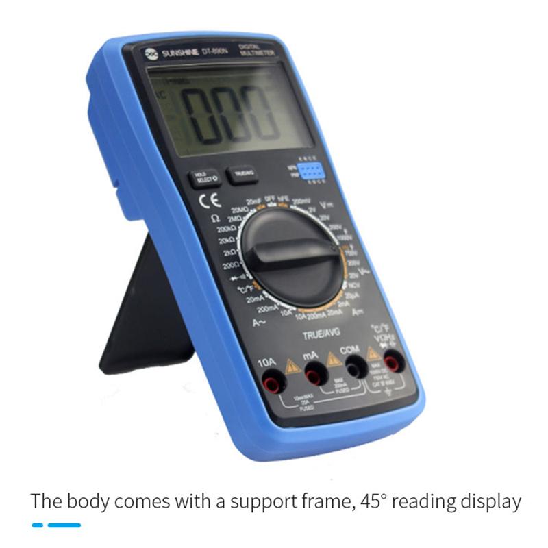 SUNSHINE DT-17N Fully Automatic Digital Multimeter with LCD Display Auto Identification Range Test Repair Instrument