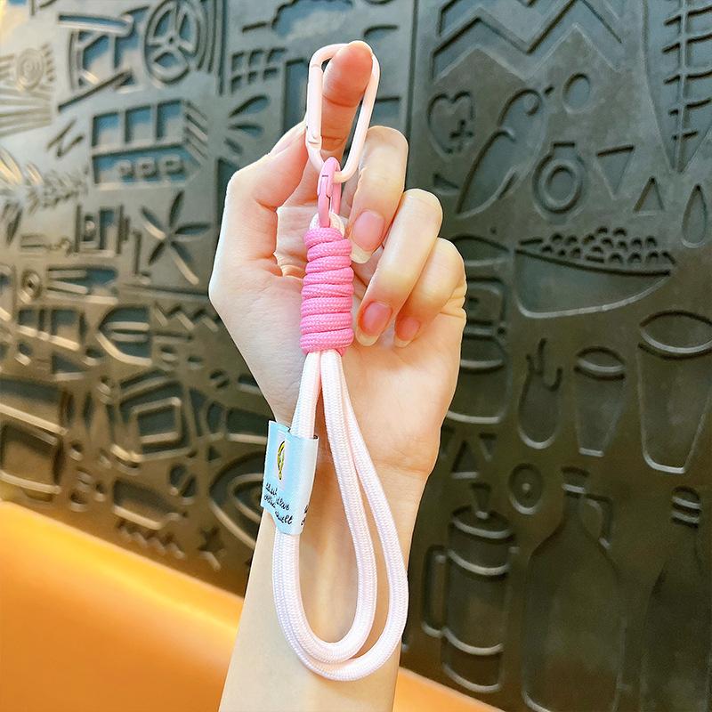Простой ветровой плетеный веревочный контрастный цветной ремешок-брелок для брелка чехла для мобильного телефона портативная веревка для руки модный трендовый подвеска для сумки DIY