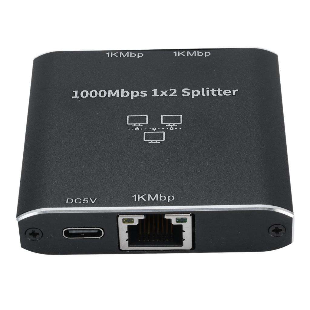 Gigabit Ethernet Splitter 1 To 2 1000Mbps RJ45 Internet Splitter Adapter Network Switcher for IPTV Router PC