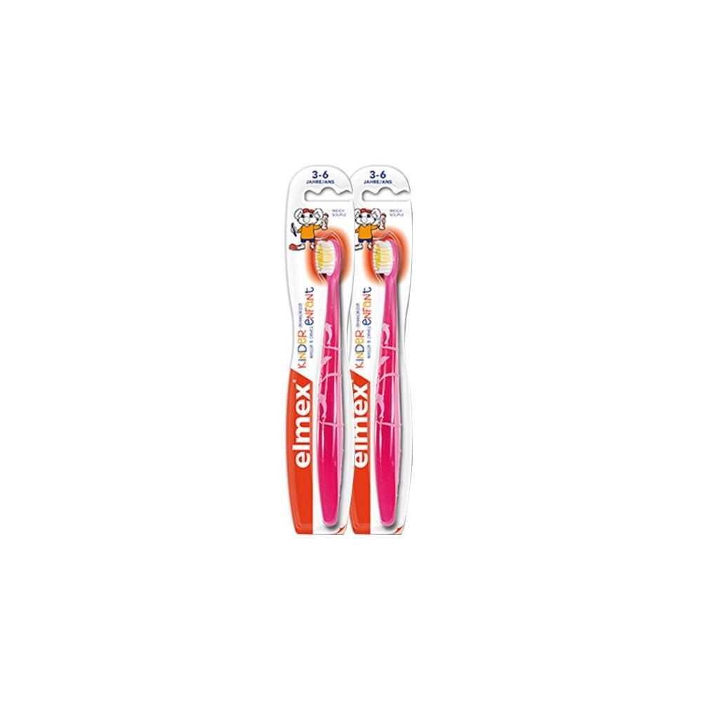 

Зубная щетка Elmex Anti-Caries для детей от 3 до 6 лет, упаковка из 2 шт.