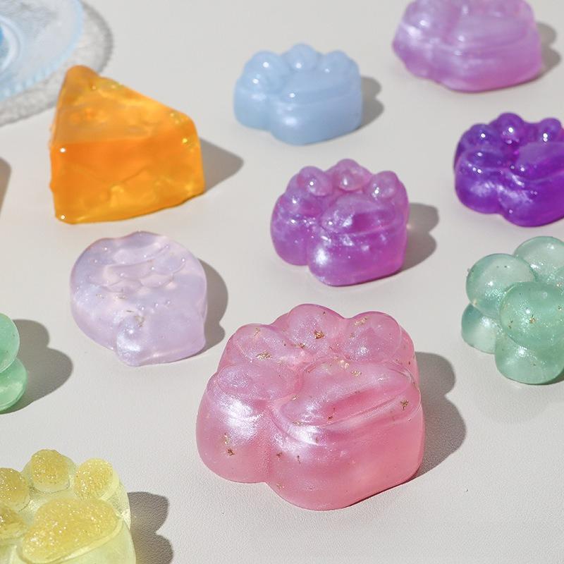 500g Jelly Wax Crystal Clear Smokeless Odorless Long Burning Time for Creative Art Candles Home Decoration Decompression Toys