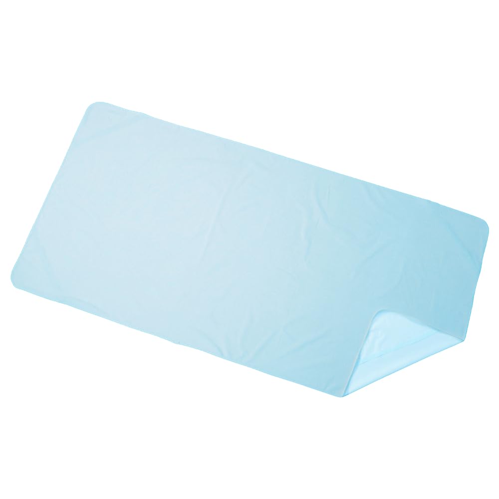 

terry cloth waterproof sheet single size 100cm x 210cm size for full body [Quick-drying] Commercial-grade (sax, (long use))