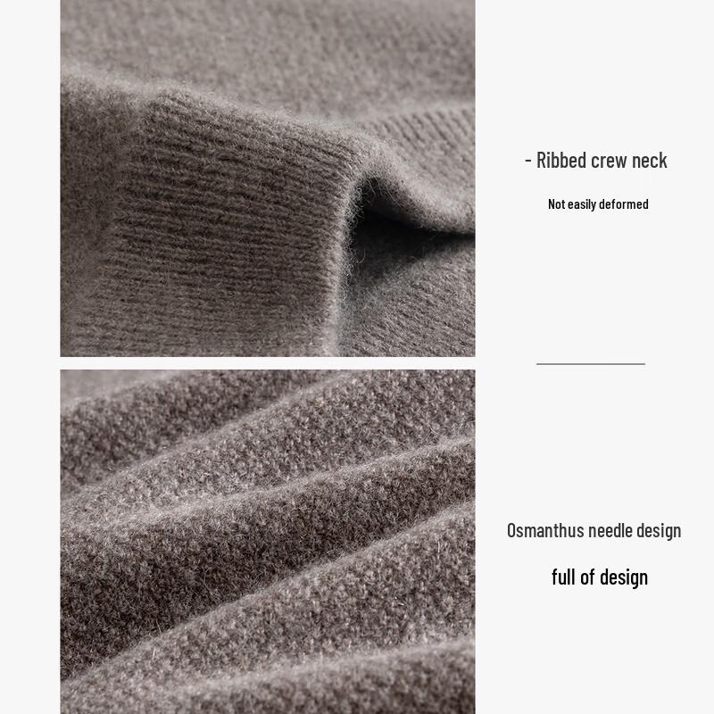 Men's Rothz Autumn/Winter Crew Neck Pure Cashmere Sweater