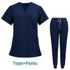 Women's Short-Sleeve Scrub Suit for Surgery and Skin Management