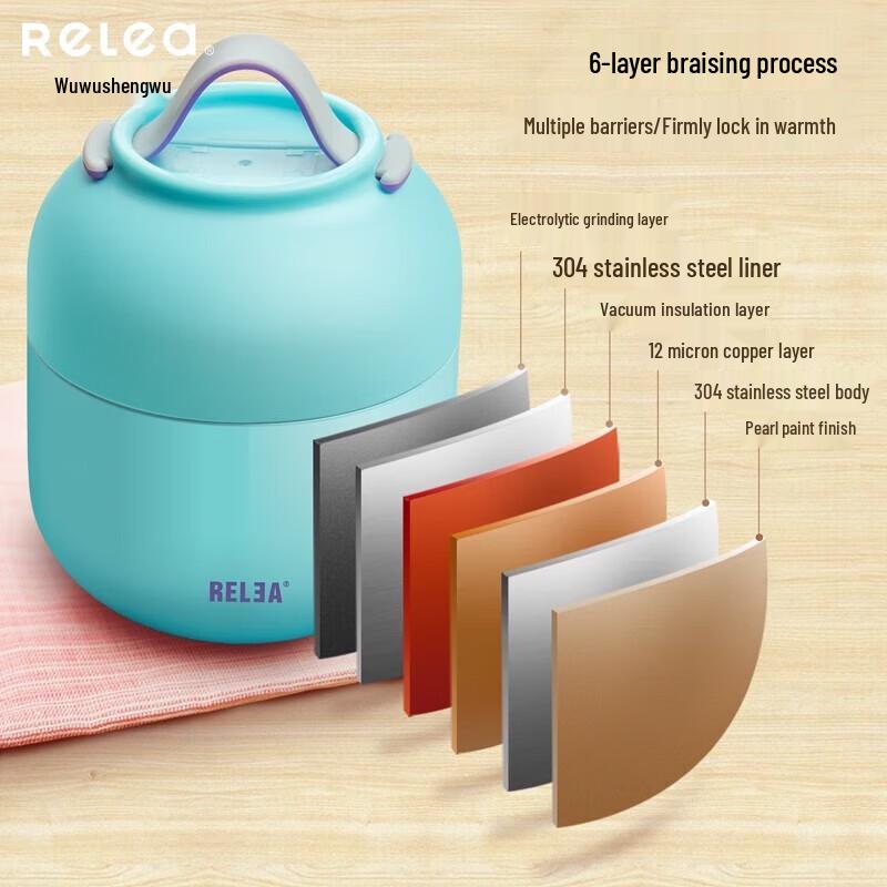 RELEA 304 Stainless Steel Vacuum Insulated Food Jar