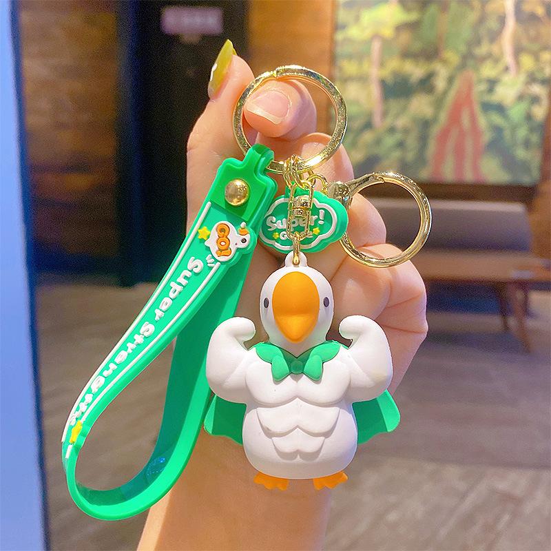 Creative Dali Goose Keychain Pendant Cute Cartoon Car Key Chain Couple Schoolbag Accessories Small Gifts