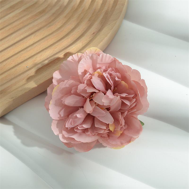 10cm Peony Silk Artificial Flower Heads for DIY Hair Accessories & Handmade Jewelry