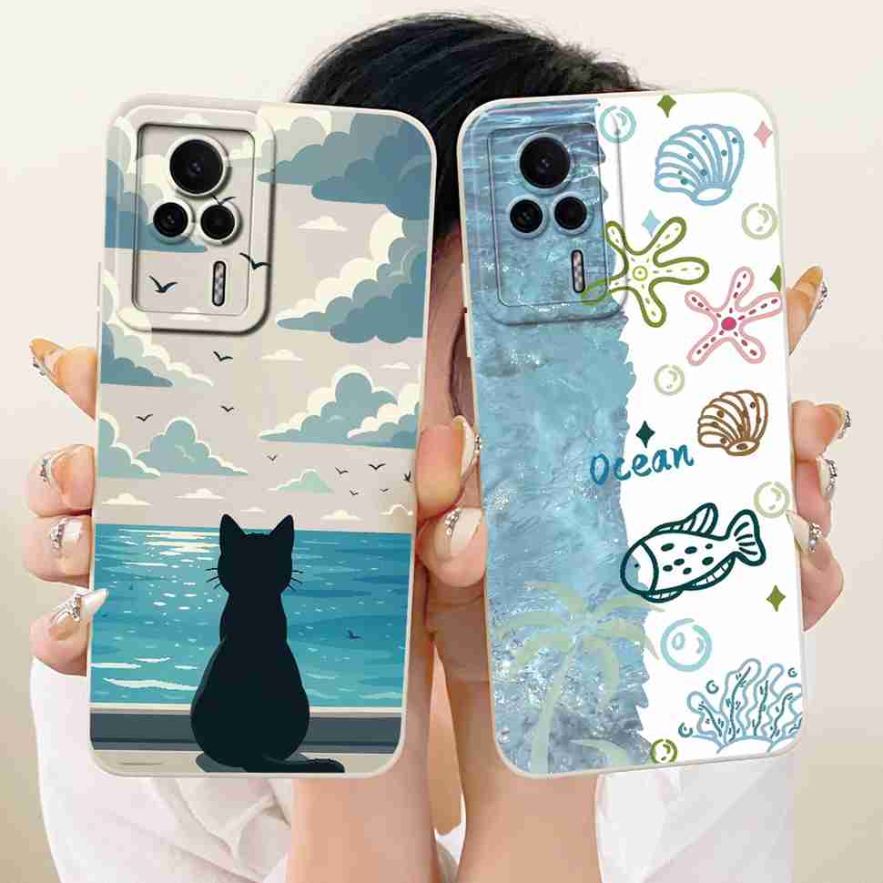For Redmi K60E 5G 22122RK93C Case Lovely Cartoon Design Silicone Back Cover For Redmi K60e K60E 5G 6.67" Phone Cases Shockproof
