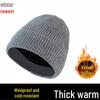 With Wool Hat Winter Mens Velvet Lining Stylish And Warm For Outdoor Use