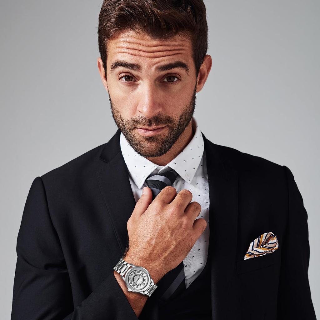 Vattentät Magnetisk Snygg och Populär Kvarts Modeklocka med Rostfritt Perfekt för och Vardaglig Bekväm för och som en Gåva till Honom Herrklocka,