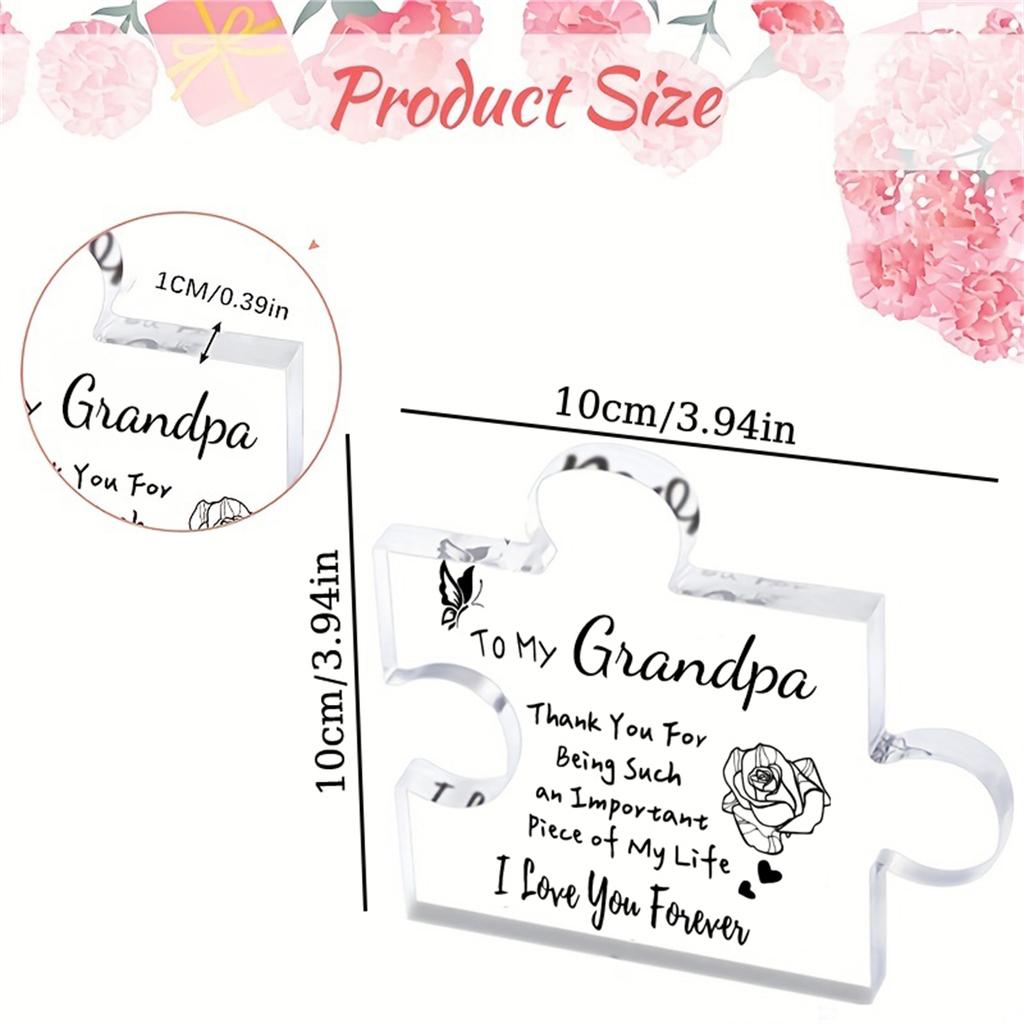 Vnukův dárek pro dědečka, narozeniny, Den otců, Vánoce, dárek pro dědečka na Den díkůvzdání, kreativní dárek pro dědečka