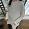 Navava NT2150 Simple BuTTon PoinT Long Sleeve Round Neck T shirT