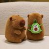 Popular Burger Backpack Kapibara Cute Capybara Plush Toy Doll Cute Children's Doll Gift