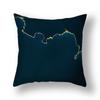 45x45cm Nordic Ins Abstract Gold Blue Marble Print Cushion Cover Sofa Office Seat Lumbar Pillow Cover Home Decoration