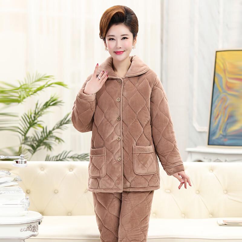 Women's Winter Fleece Lined Warm Pajama & Loungewear Set