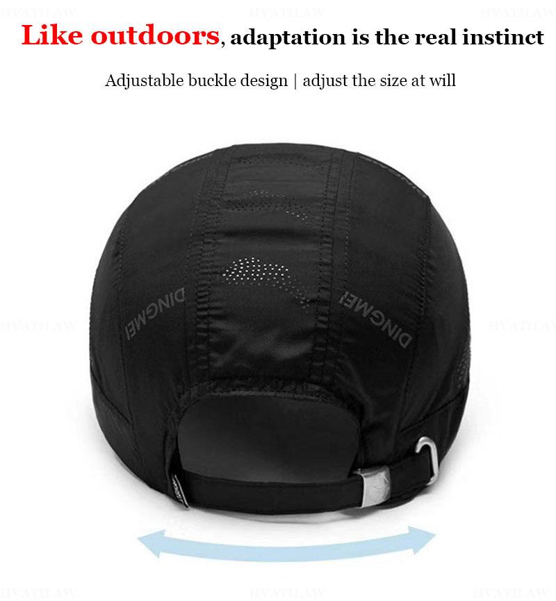 Baseballkappe Sommer Herren Damen Outdoor Sport Laufen Wandern Schweißkappe Männlich Schnelltrocknend Verstellbar Sonnenschutz Netz Truckerhut