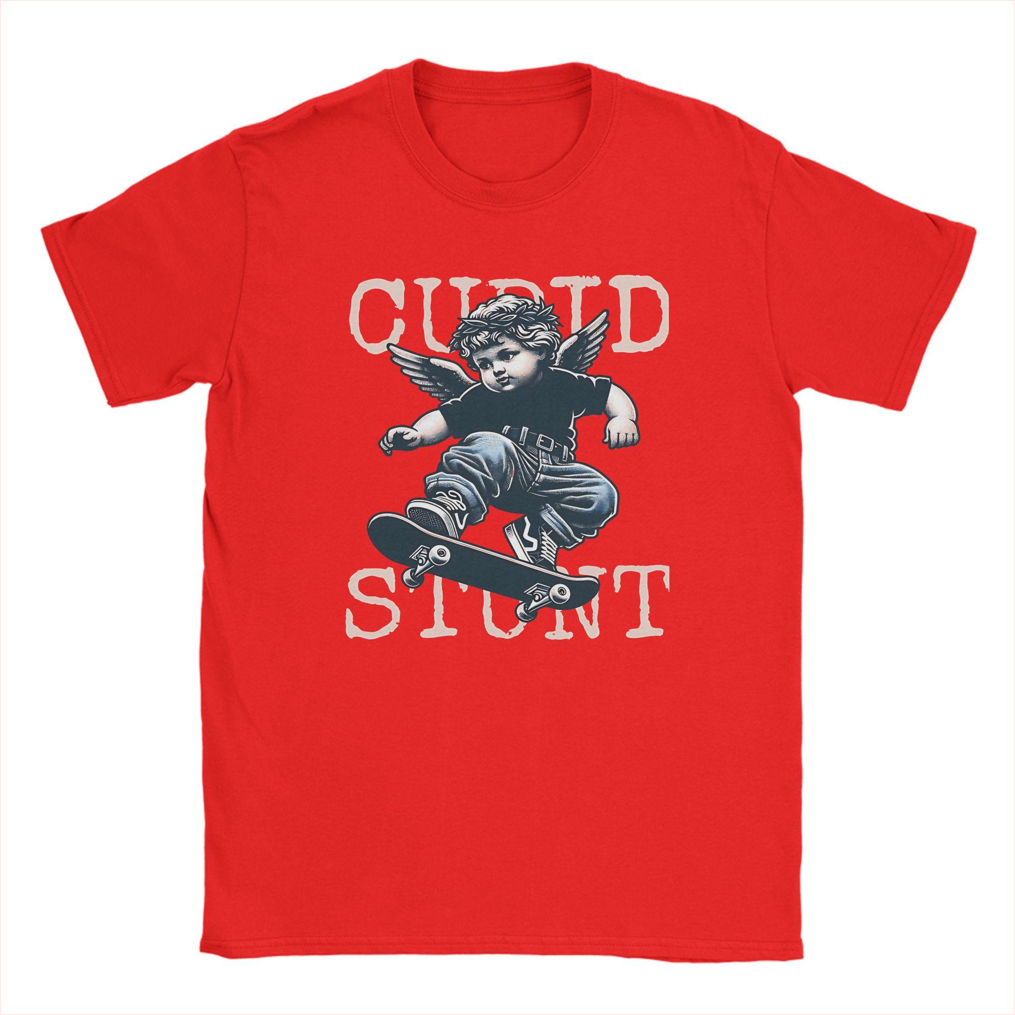 Funny Cupid Stunt TShirt Unisex Crewneck Cotton T Shirt Short Sleeve Tee Shirt Gift Clothes S