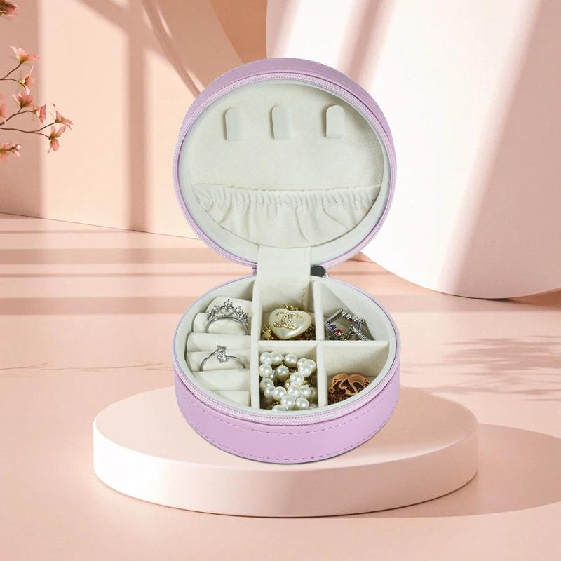 Portable Jewelry Box European Princess Travel Korean Hand Jewelry Jewelry Bag Earrings Ring Small Storage Box