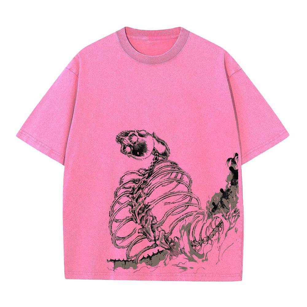 2025 Anime Attack on Titan Trička Vintage Prané Tričko Harajuku Oversize Bavlněné Tričko Bavlna Móda Streetwear Unisex Top