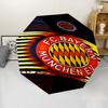 FC Bayern München Logo Print Automatic Umbrella, 8 Rib Iron Frame, Plastic Handle, Suitable for Outdoor Travel &Daily , Ideal Gift