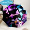 Custom Name Umbrella KPop Cartoon Umbrella 8-Frame for Travel, Camping, Casual Lightweight Portable, Essential for Family Gifts