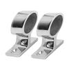 2PCS Stanchion Hand Rail Fitting 316 Stainless Steel Mirror Polishing Rustproof for Boat Yacht Marine
