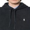 Polo Ralph Lauren Solid Color Hooded Fitted Long Sleeve Sweatshirt Men sweatshirt Black 710916690-025