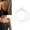 Multi Strand Imitation Pearls Tassels Necklace with Ring Elements Lightweight Alloy Neck Accessory for Various Occasions