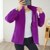 Autumn and Winter Polar Fleece Jacket Women's Casual Stand-up Collar Fleece Thickened Cardigan Sports Outdoor Warm Sweater