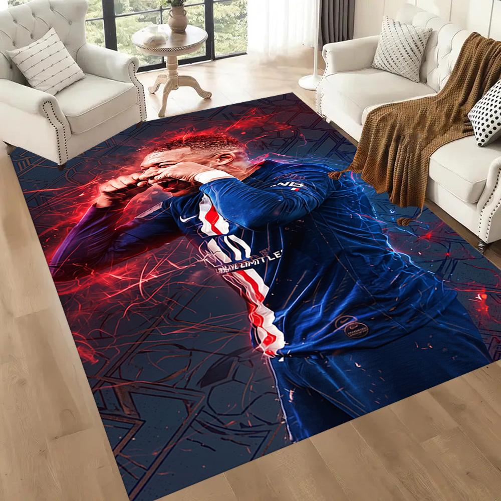 Mbappe 103 Area Rug Perfect for Living Rooms Game Room Entryway Study room Antislip Carpet Decorate Offices
