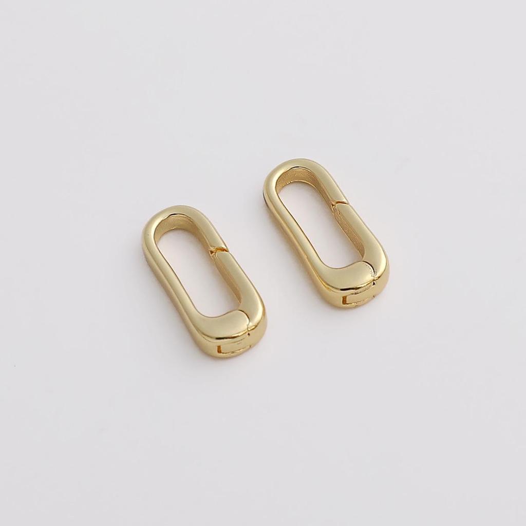 14K Gold-Filled Oval O-Ring Clasp for DIY Bracelets & Necklaces