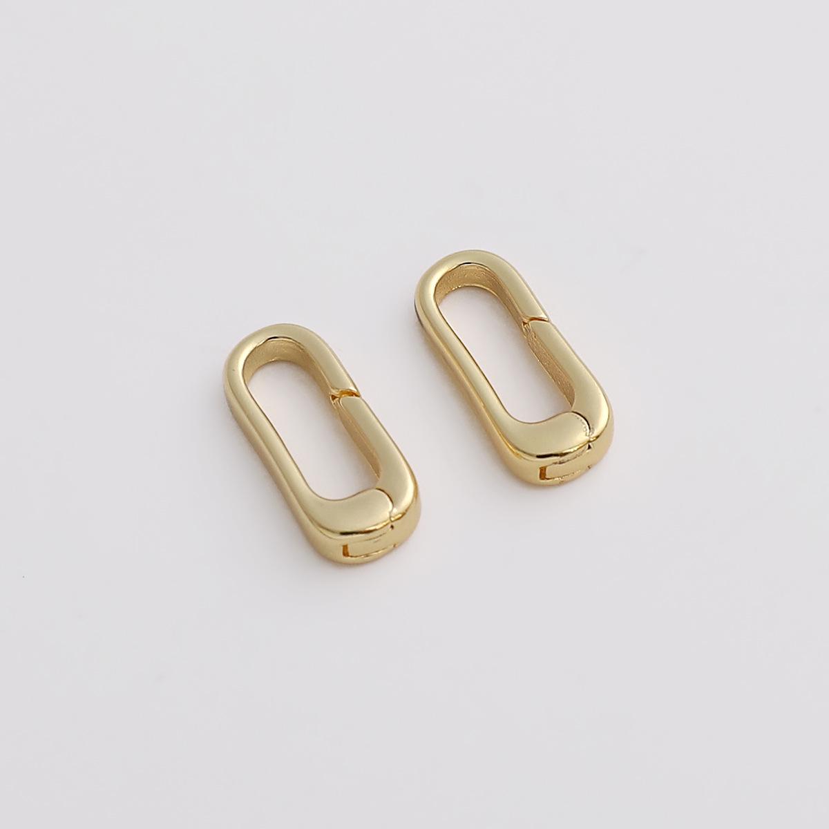 

Овальный замок-кольцо из золота 14 карат с заполнением для браслетов и ожерелий DIY