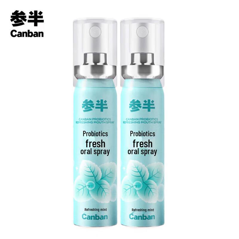 Canban Probiotic Invigorating Mint Oral Spray (2x20ml)