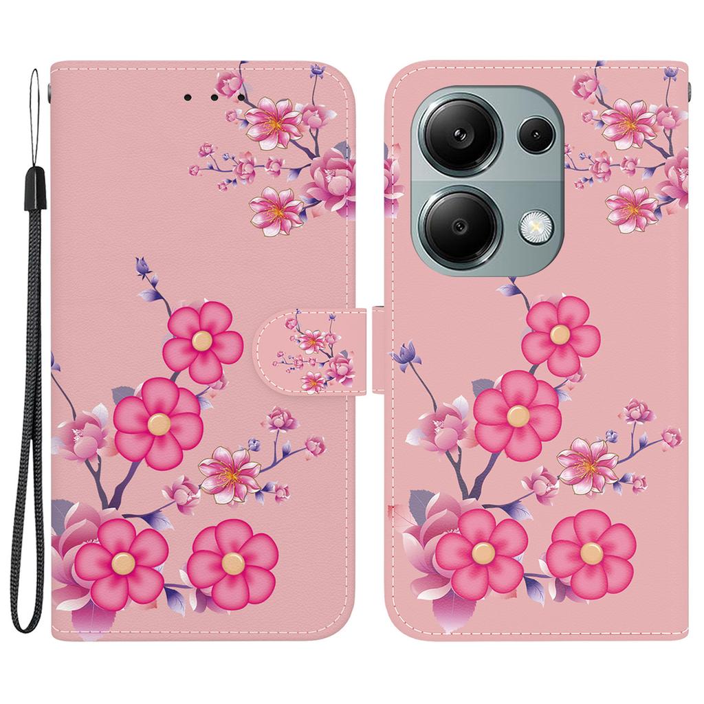 For Xiaomi Redmi Note 13 Pro 4G/Poco M6 Pro 4G Case Printed Pattern Wallet Leather Phone Cover