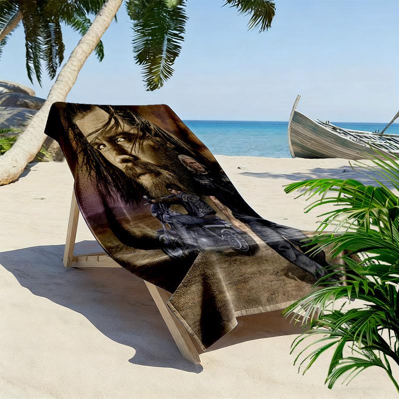 Rebellion Brotherhood beach towel soft Beach towel for vacation photos quick-drying swim towel Outdoor pool towel swim printing
