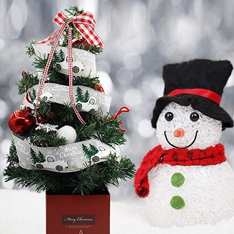 Ribbon for Christmas tree red 5 m