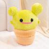 Creative Cactus Potted Plush Toys Soft Stuffed Cartoon Smile Cactus Plants Doll Cozy Throw Pillow Kawaii Home Decor Cute Gift
