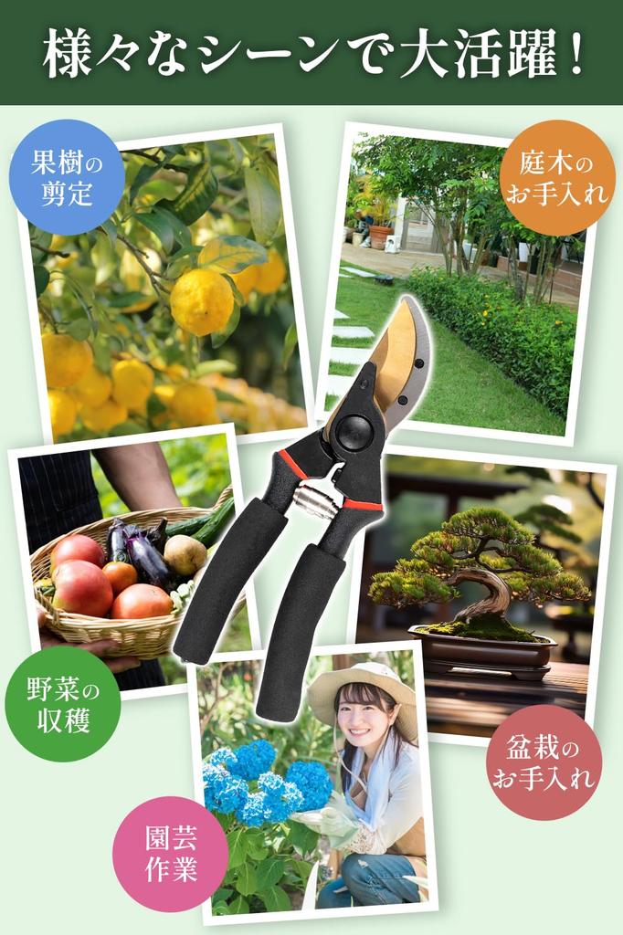 Takumi Pruning Shears by Two Plant Cultivation Easy to and Cuts Quickly [Supervised Professionals] Grip, Lightweight, [GarageBrandProduct]