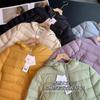 White duck down women's hooded soft, comfortable and warm, fashionable and light down jacket, winter