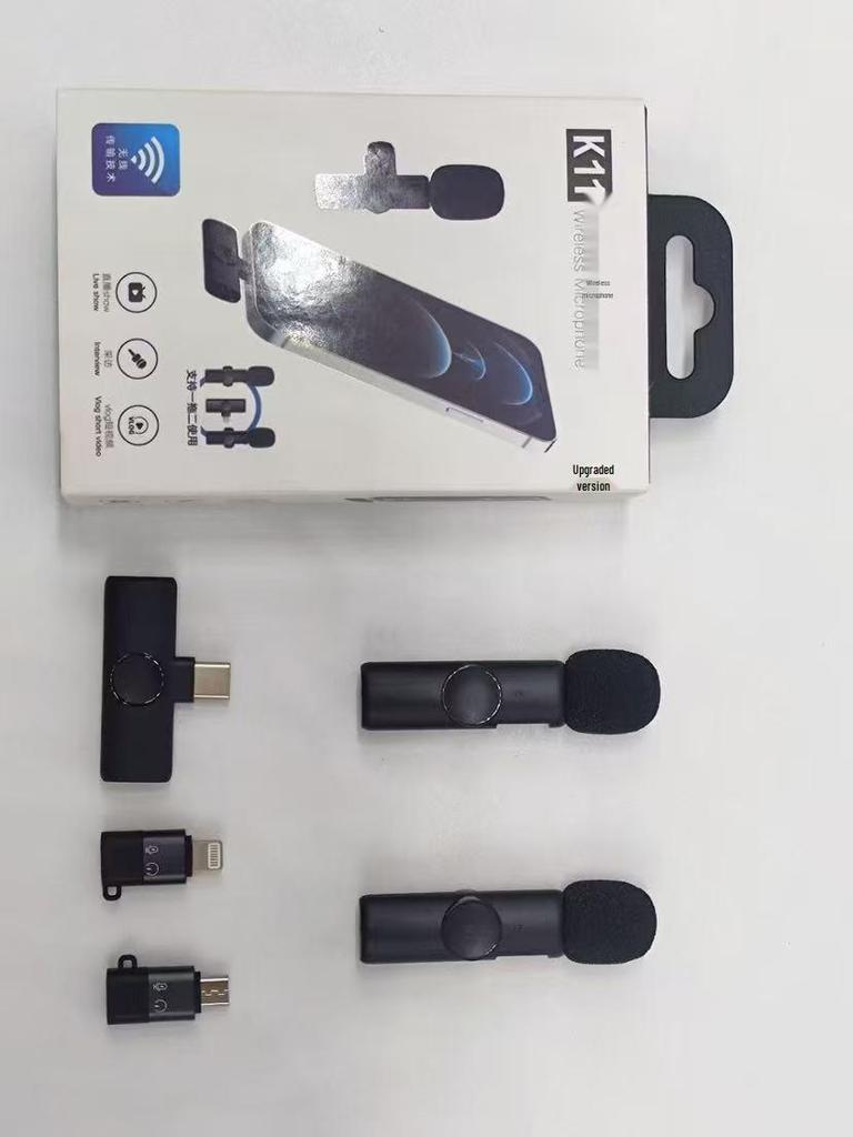 K11 Wireless Lavalier Microphone for Mobile Live Streaming, Interviews & Recording with Noise Reduction