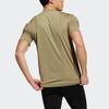 Adidas Techfit Fitted 3-Stripes Quick-Dry Athletic Short Sleeve T-Shirt Men Tops Military-Green H08800