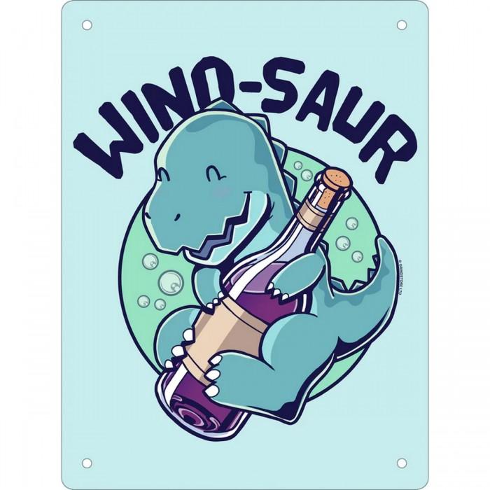 Grindstore Mini placca in latta Wino-Saur