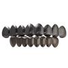 Hip Hop 6/6 Teeth Grills Hip Hop 14K Gold Plated Tooth Caps Decor Braces Punk Cosplay Party Braces For Fashion Women Men Jewelry