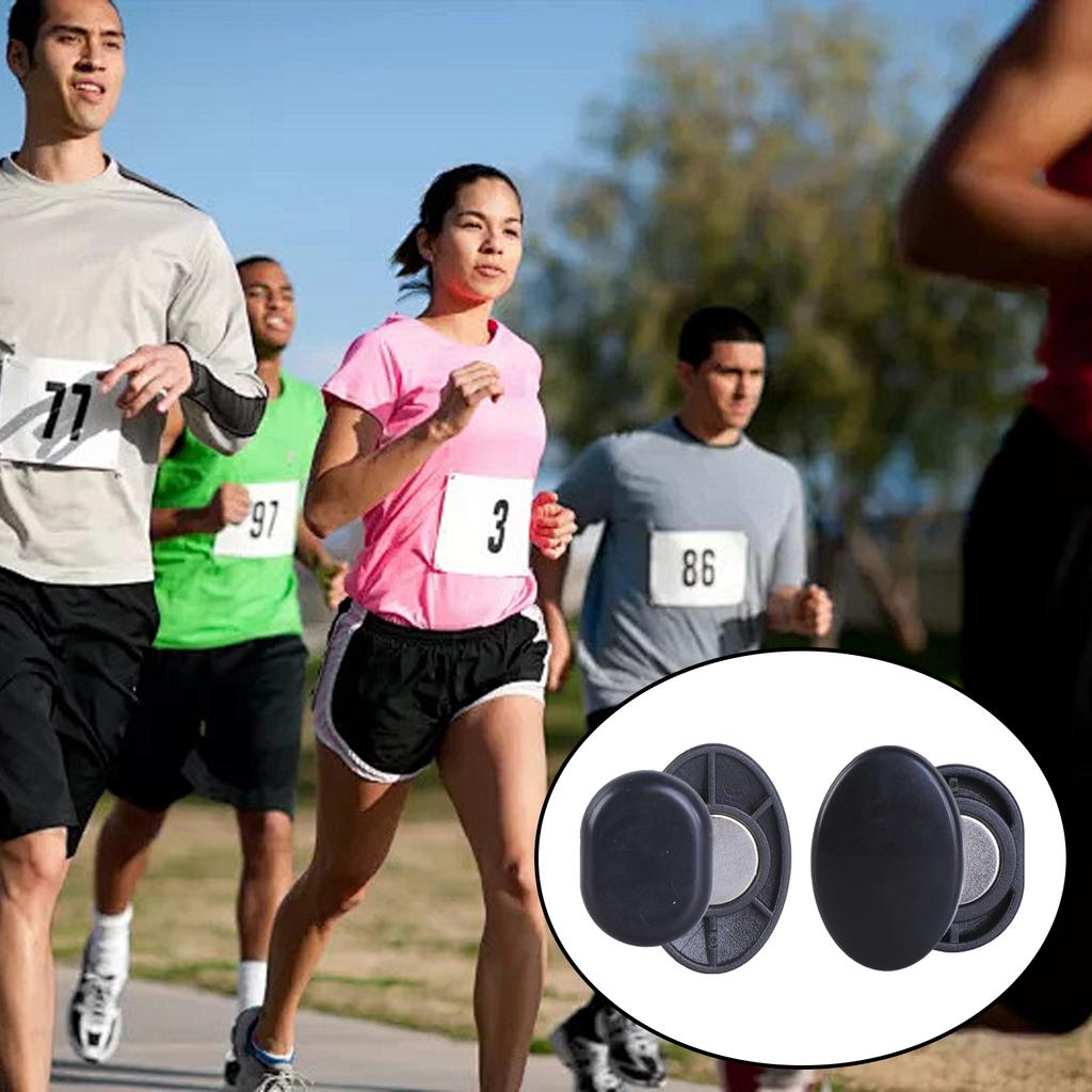 4 Pair Magnetic Race Bib Holder Marathon Race Number Running Bib Clip Magnetic Race Bib Holder Running Fix Clip Buckle