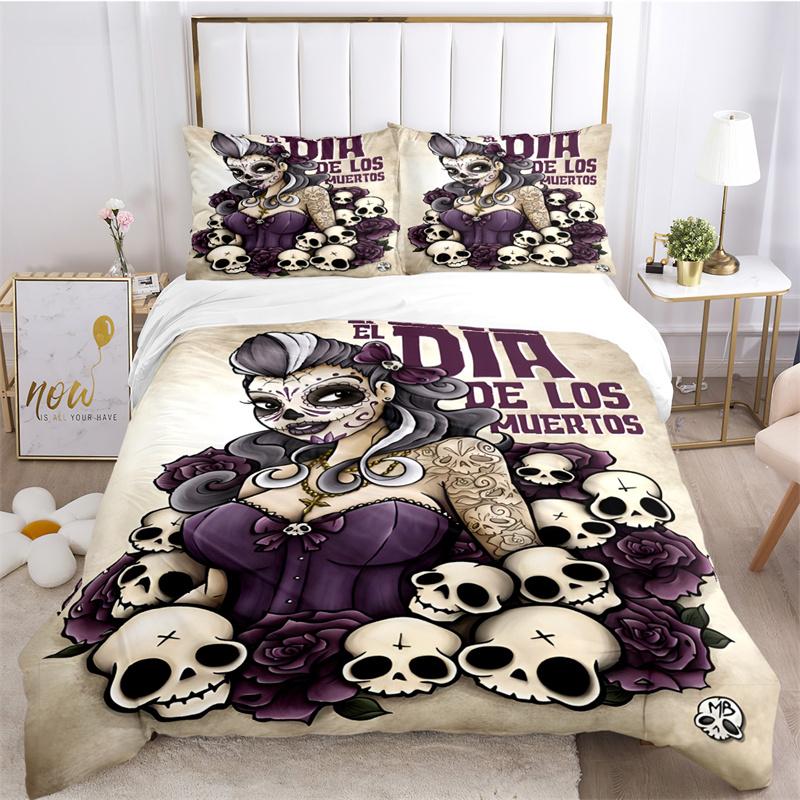 Rockabilly Hip Hop Music Duvet Cover Set with Pillowcase All Season Home Textile Twin Full Queen King Size
