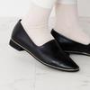 Himiko Metal Line Soft Leather Flat Pumps / 653101 Black 265