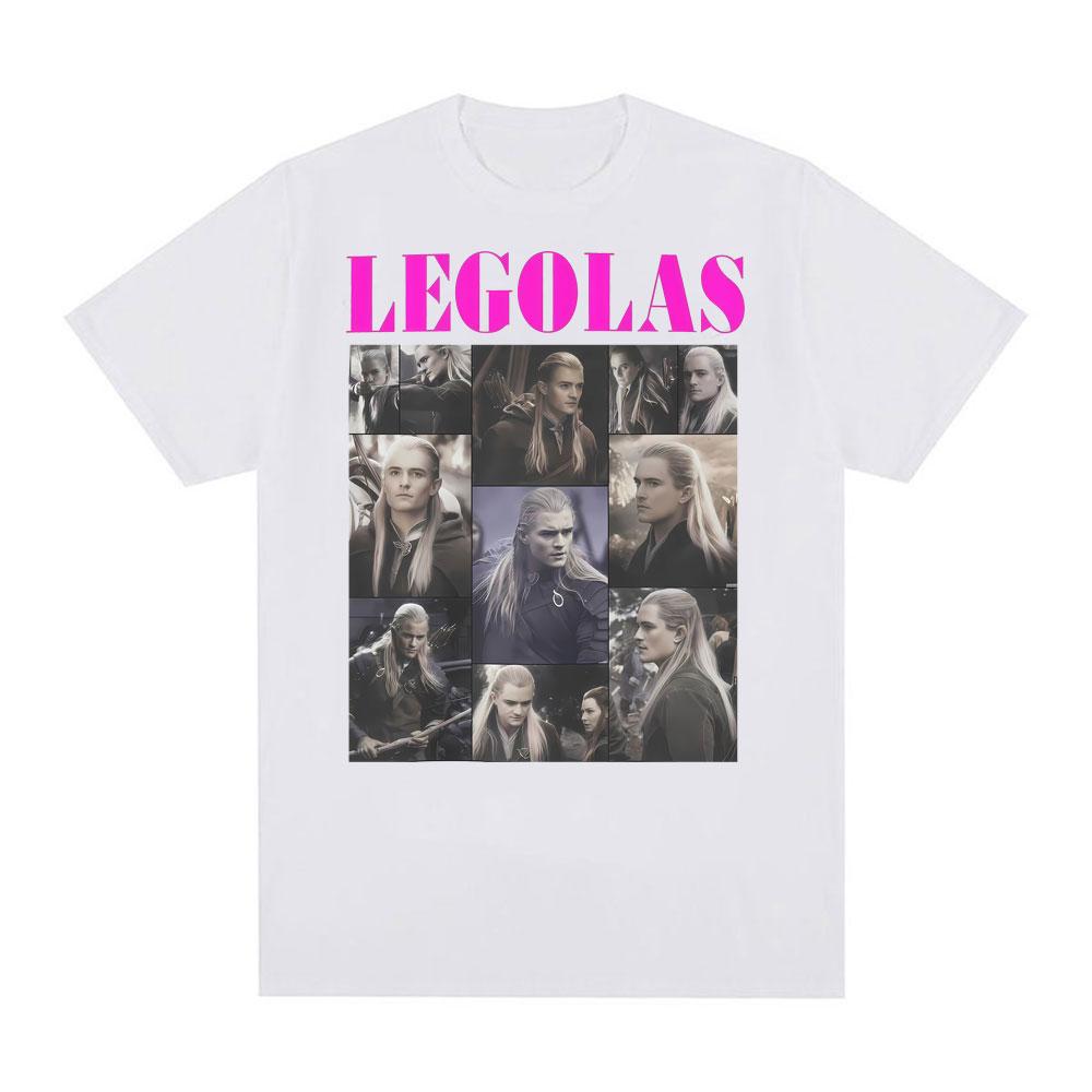 Legolas Vintage Collage Graphic T-shirt Women Clothing High Quality Streetwear T Shirt Tops Loose Cotton T-shirts