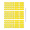 48-144Pairs Sports Eye Black Stickers Under Eye Black Strips Football Face Stickers Breathable Eyeblack Sticker with 1Pcs Pencil