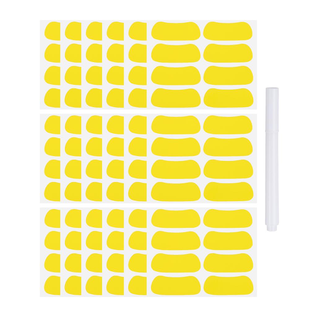 48-144Pairs Sports Eye Black Stickers Under Eye Black Strips Football Face Stickers Breathable Eyeblack Sticker with 1Pcs Pencil