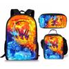 Spielkonsolen-Schülerrucksack D-made Dreiteiliges Paket, Federmäppchen, Bedruckter Rucksack, Rucksack